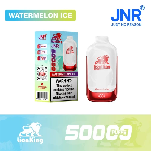 lion order disposable vapes JNR Vape King 50000 Puffs 5% Nic Vape Flavours:Juicy peach + Mango peach watermelon electronic cigarette case B-pop Fruitia X Fifty